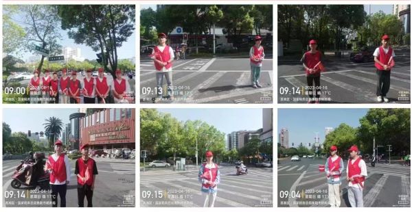 智能制造學院開展“文明交通勸導” 實踐活動