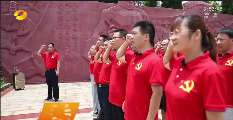 我系黨總支主題黨日活動在湖南新聞聯播報道