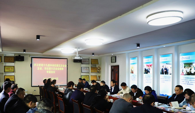學習貫徹十九屆中央紀委五次全會及省、市紀委六次全會精神專題會議召開